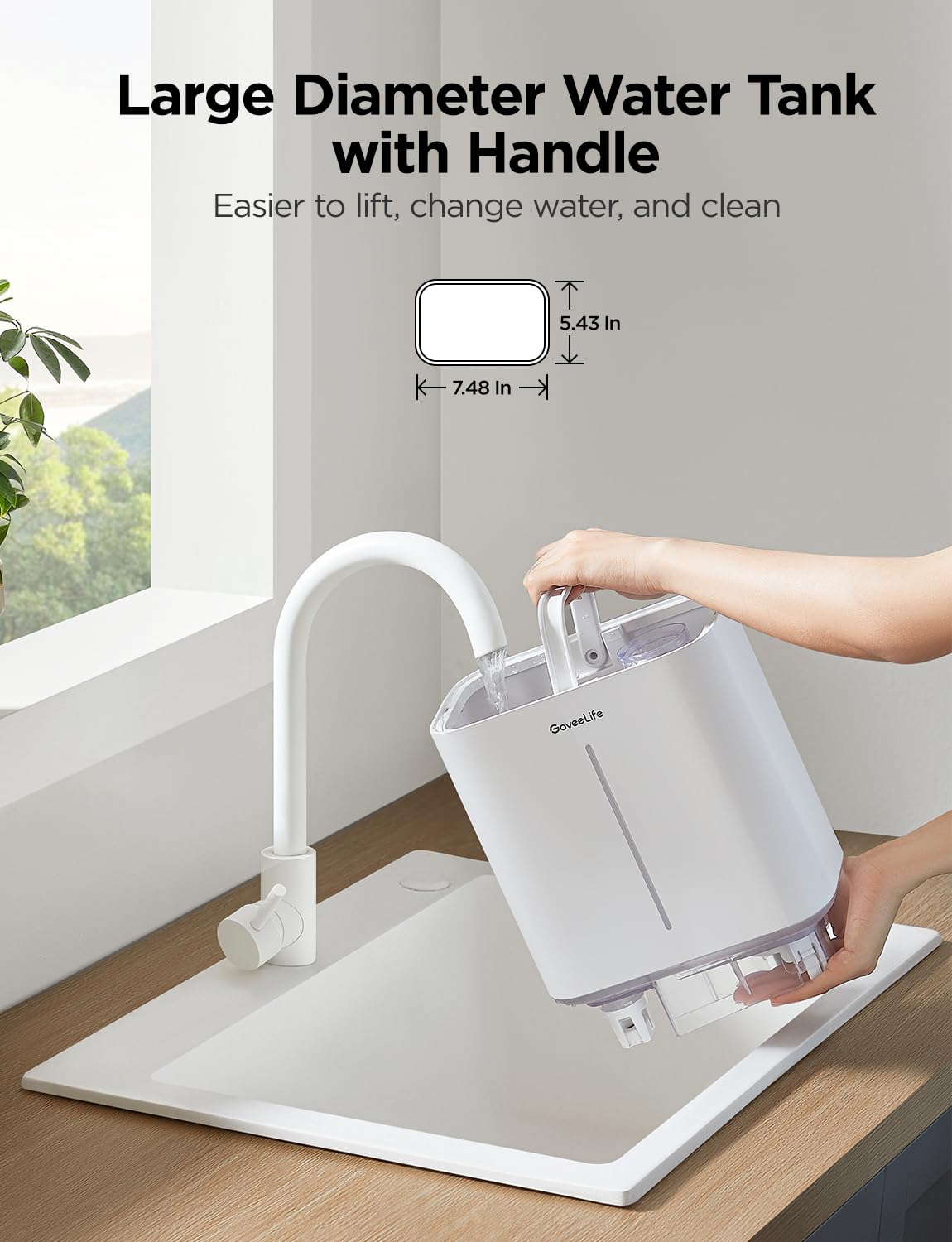 GoveeLife Humidifiers for Bedroom, 4.5L Smart Cool Mist Air Humidifiers with Scent Diffuser & Nightlight, 40H Runtime, Easy to Clean, Quiet Top Fill Ultrasonic Humidifiers for Plant, Large Room, Baby