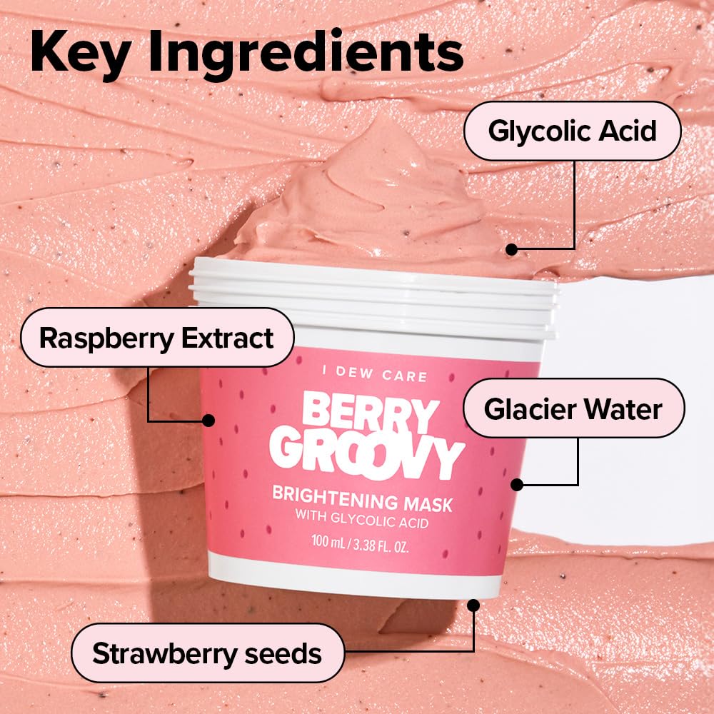 I DEW CARE Wash Off Face Mask Skincare Gift Set - Mini Scoops | Facial Masks, Matcha, Hyaluronic Acid, Korean Self Skincare, Facial Treatment, Vegan, Cruelty-Free, Exfoliating, Soothing, Pore Mask