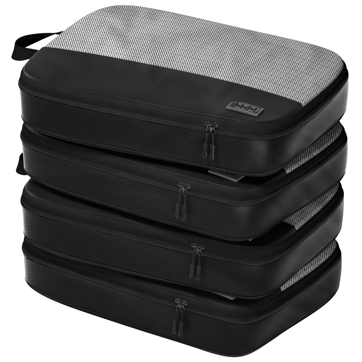 4pc Large Compression Packing Cubes for Travel - Luggage Packing Organizers - Travel Packing Cubes for Suitcases