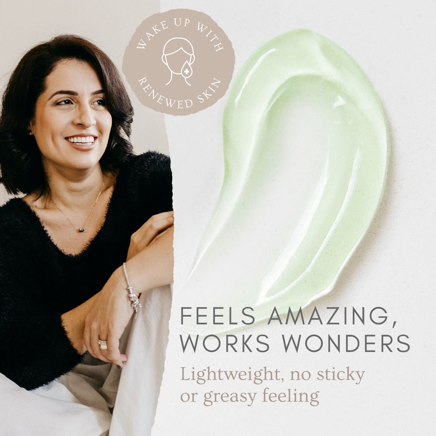 Doppeltree RENEW Overnight Face Mask with Aloe Vera Gel & Hyaluronic Acid, Anti Aging Hydrating Facial Mask for All Skin Types, Night Time Skin Care & Repair