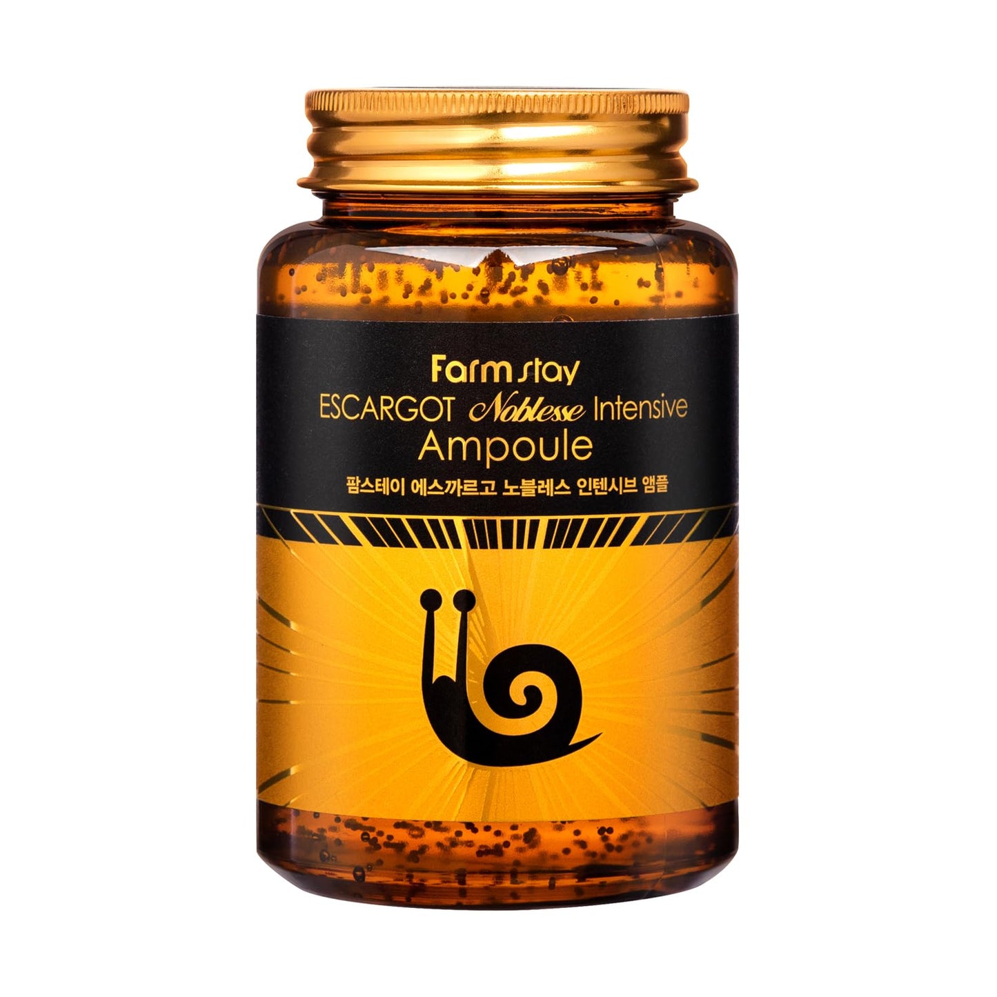 FARMSTAY Escargot Noblesse Intensive Ampoule - Ampoule with Snail Mucin for Anti-Aging - Brightens and Nourishes Skin - Targets Wrinkles - 8.45 oz