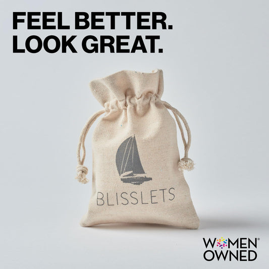 Blisslets Acupressure Relief Band - Ana Duo (Medium) - Motion Sickness Bands and Nausea Relief for Pregnant Women | Travel, Pregnancy, Cruise