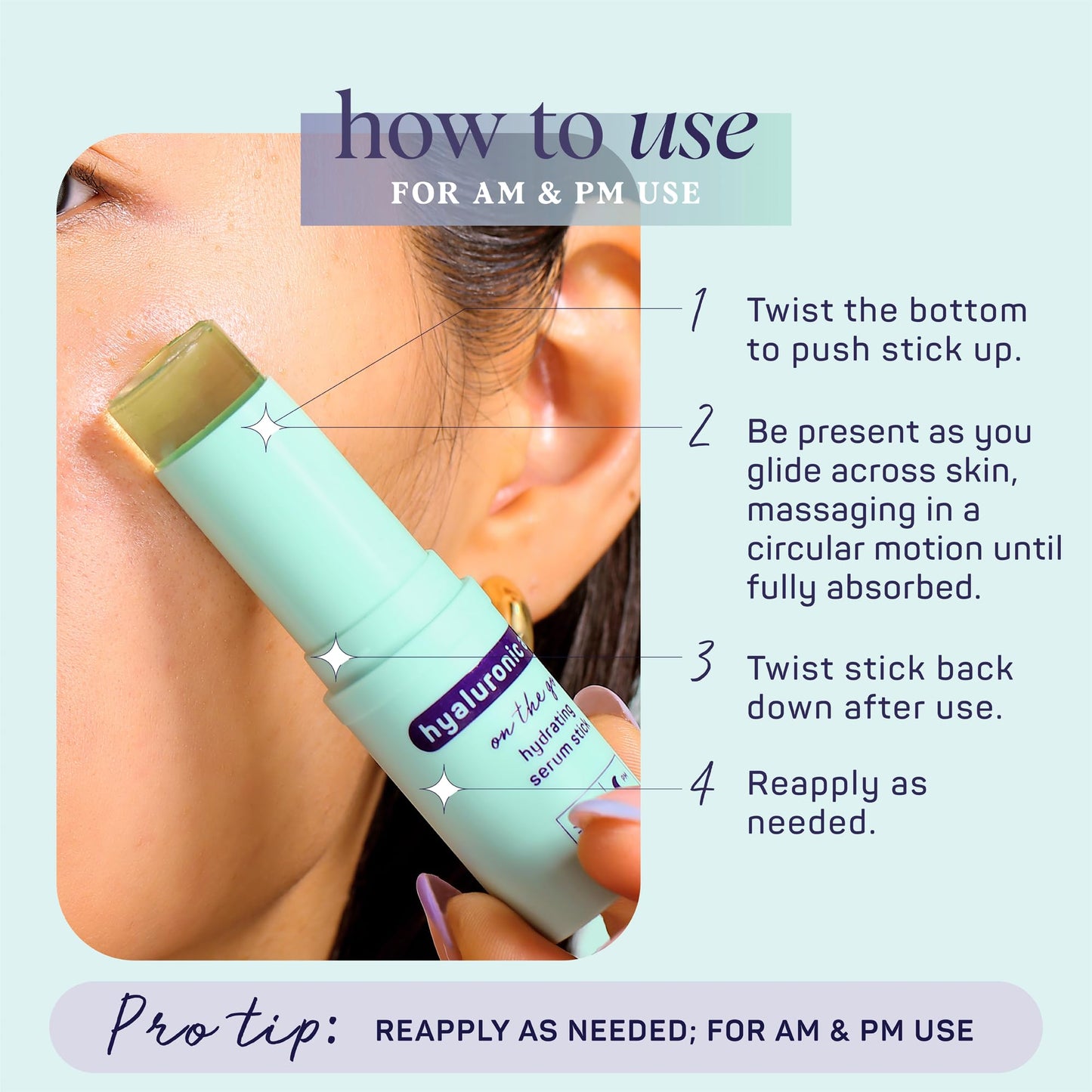 SpaLife Beauty Dew Hyaluronic Acid Hydrating Serum Stick Balm for Face –– For Moisture & Skin Strengthening – Targets Tightness, Dryness, Dehydration, & Dullness – Travel-Friendly – Multipurpose