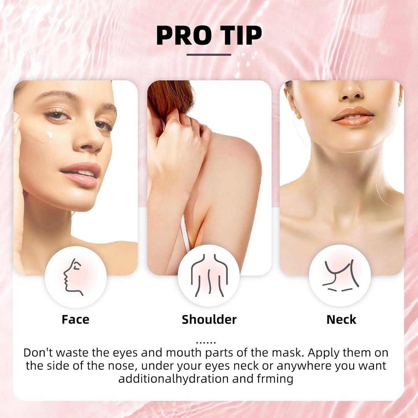 OLELON 5 Pack Bio Collagen Face Mask Skincare, 100% Hydrating Collagen Mask Overnight Korean Skin Care