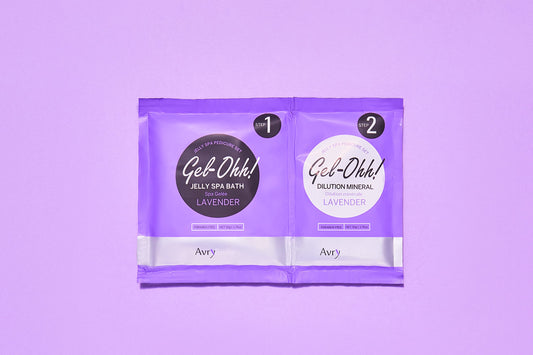 AVRYBEAUTY Gel-Ohh Jelly Spa Bath 3 Pack, Lavender Infused, Lavender Scented, Pedicure, Salon Services, Jelly Pedicure, Pedicure at Home, DIY Pedi