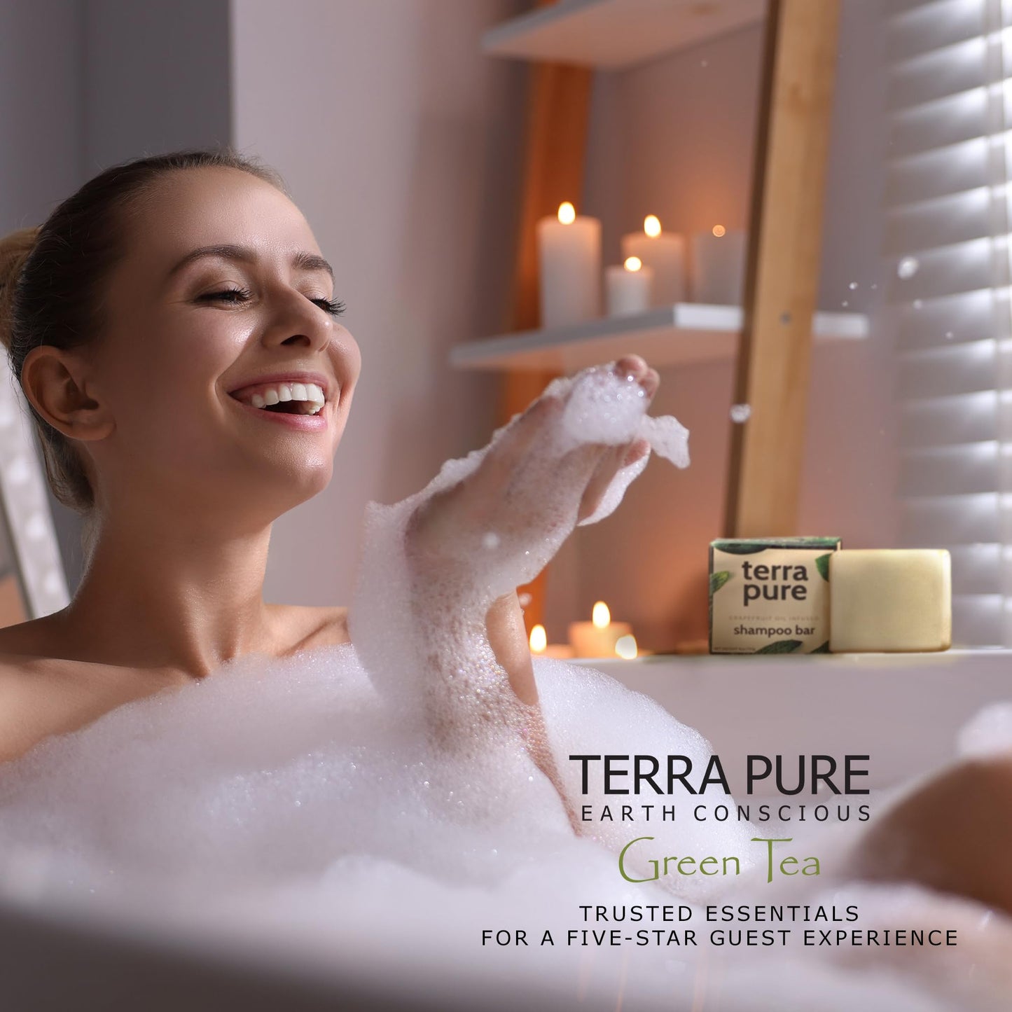Terra Pure Conditioner Bar | Cocoa Butter Enriched by 1-Shoppe | Plastic Free, Soap Free, Vegan, Plant Based, Sustainable, Eco-Friendly, & Zero Waste