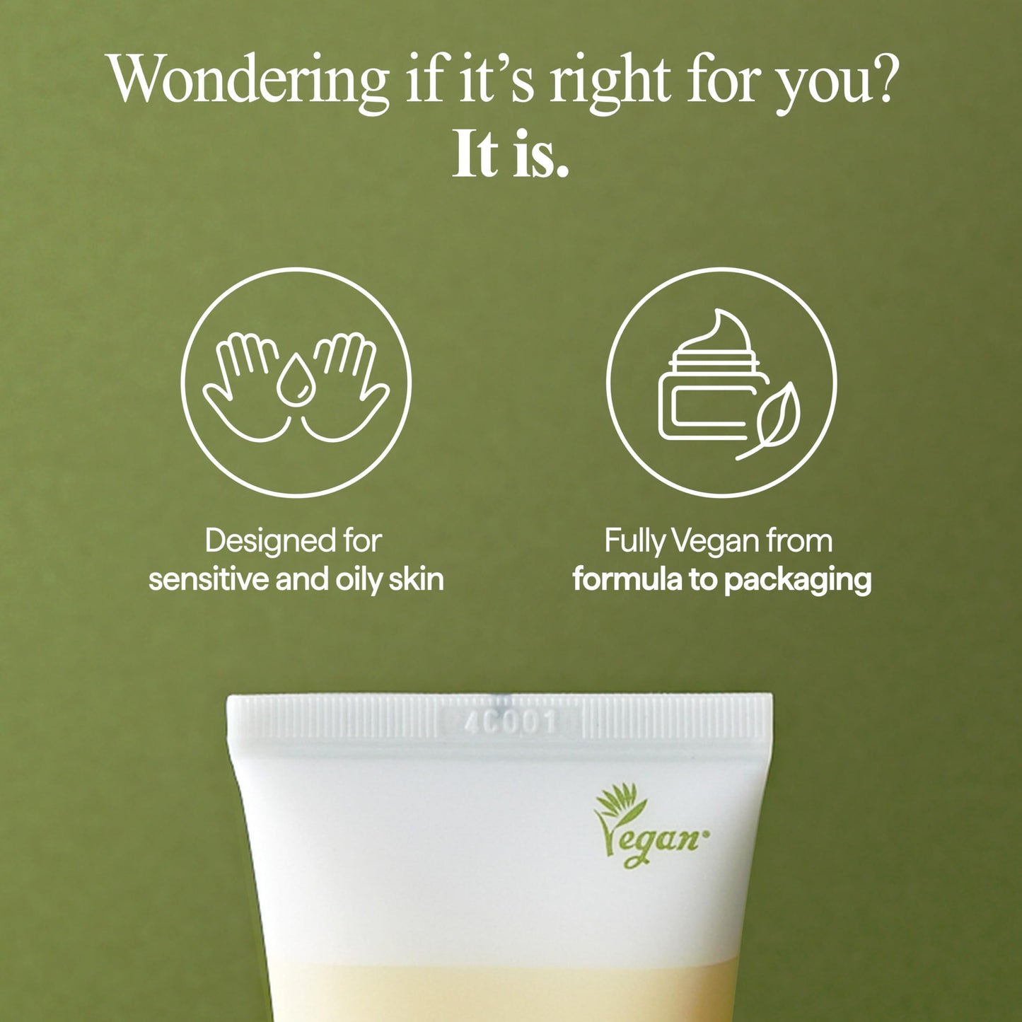 All Natural Houttuynia Cordata Soothing Cream - Lightweight Hydration, Sebum Control and Redness Relief – Calming Heartleaf Moisturizer for Sensitive Skin, Vegan Skincare (2.53Fl. Oz)