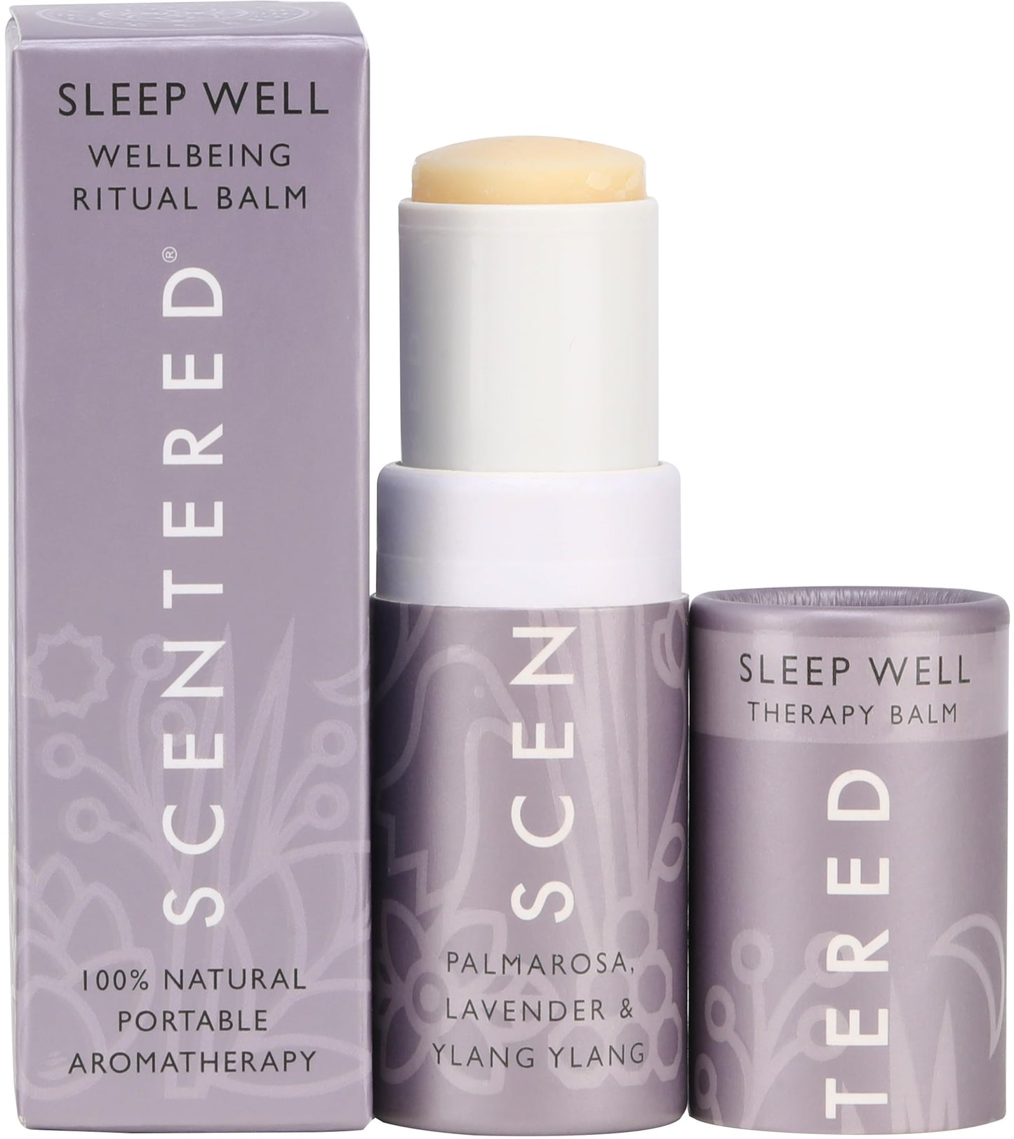 Scentered Sleep Well Balm – Aromatherapy Sleepstick with Lavender & Chamomile – Natural Sleep Aid Essential Oil Roll On – Relaxation Gifts for Women to Help Sleeping