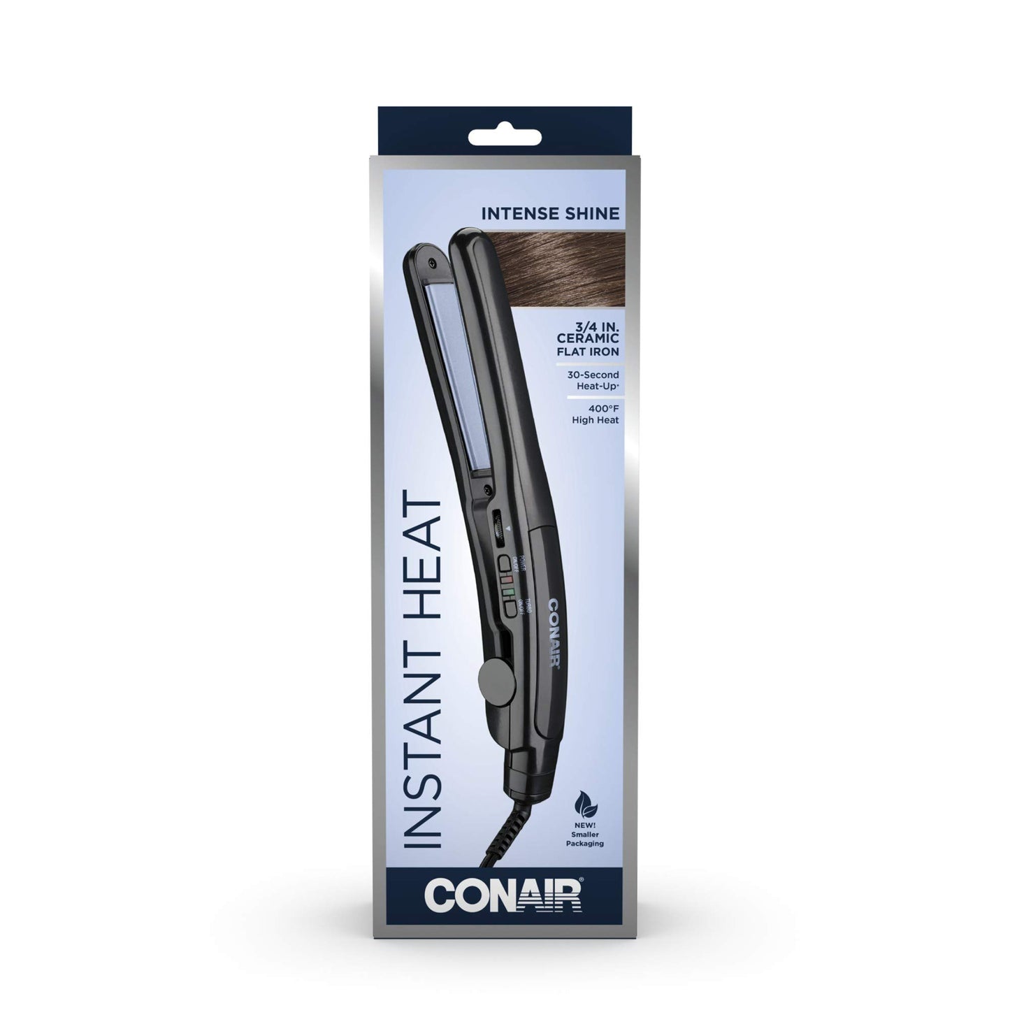 Conair Instant Heat Ceramic Flat Iron, 3/4-inch