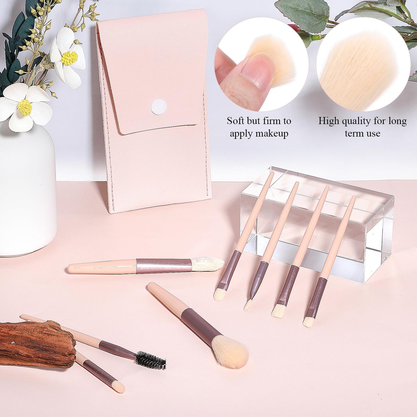 12 Sets Travel Size Makeup Brushes Set Mini Face Make up Brushes Brushes Bag for Makeup Party Favors Wedding Bridal Shower Bridesmaid Gift Favors Bachelorette Party Gift