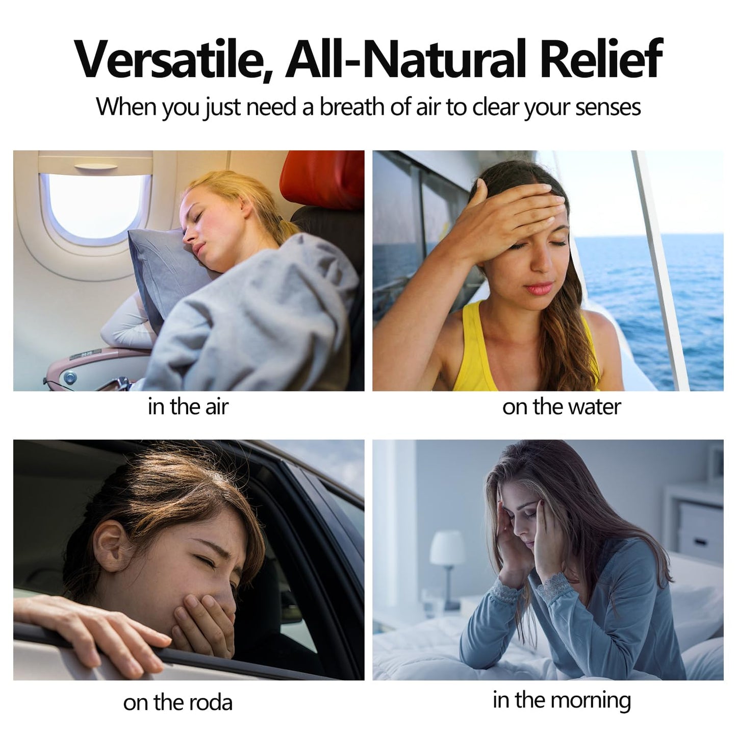 Dr.Goddyik Nausea Relief Herbal Inhaler,Morning Motion Sickness Nose Inhaler Stick Non-Drowsy, Travel Essentials for Cruise, Car, Plane