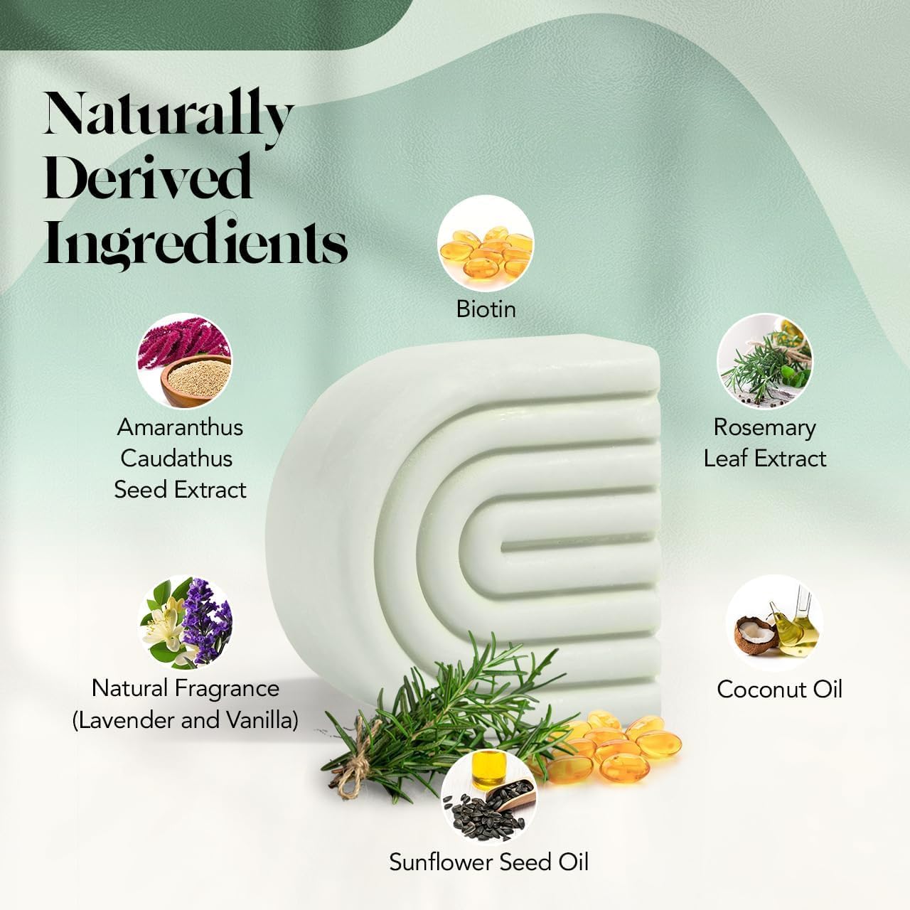 Kitsch Rosemary & Biotin Volumizing Hair Conditioner Bar for Hair Growth & Thickening – Hydrating & Cleansing Hair Conditioner for Women & Men - Paraben, Silicone & Sulfate Free - Made in USA - 2.7 oz