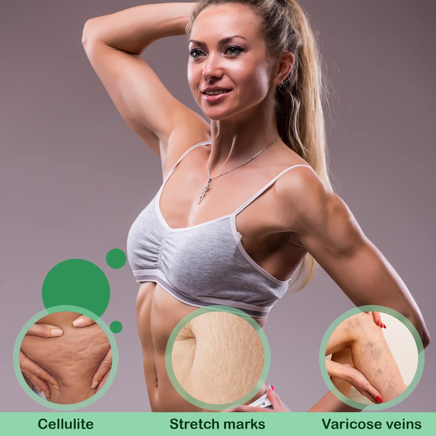 Reshape+ Tummy Tightening Cream Anti Cellulite Slimming Body Firming Gel – Body Sculpting Hydrating Gel Fades Stretch Marks, Tightens Loose Belly Skin & Skin On Legs, Arms, Body, & Butt