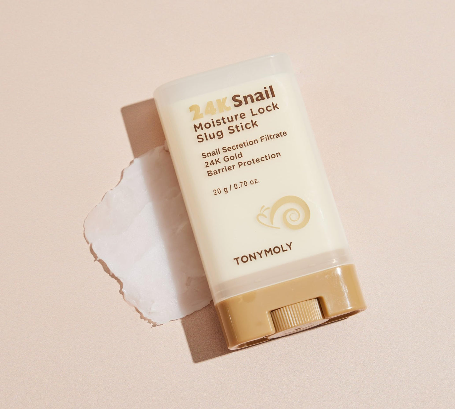 TONYMOLY 24K Snail Moisture Facial Stick – Hydrating Multi Balm with Snail Mucin & 24K Gold for Skin Barrier Protection, 20g
