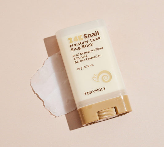 TONYMOLY 24K Snail Moisture Facial Stick – Hydrating Multi Balm with Snail Mucin & 24K Gold for Skin Barrier Protection, 20g