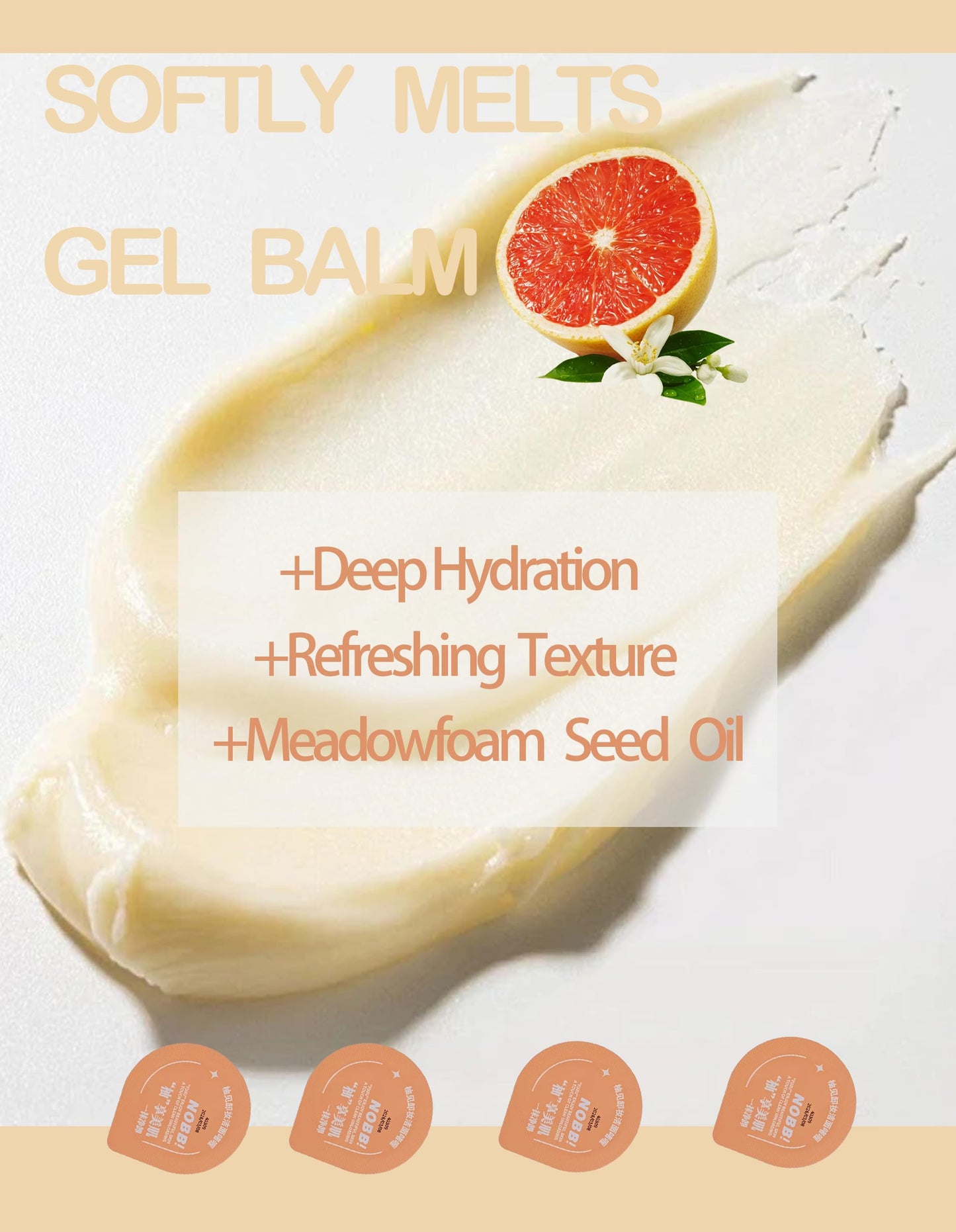 Okerker 20pc Deep Cleansing Blam for Face, Mini Makeup Remover Blam, Gentle Facial Makeup Remover, Moisturizing Pore Face Cleanser, Individually Packaged Travel Essential Makaup