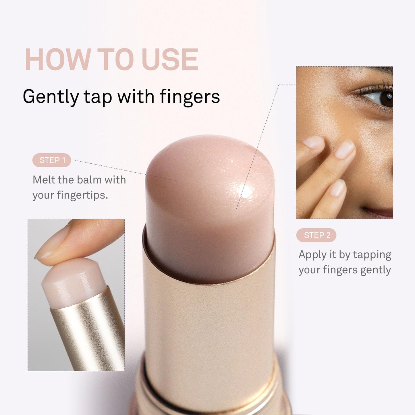 hince True Dimension Radiance Balm 10g - Shimmer Glow Face Highlighter Stick, Translucent Colors, Cream Blush Stick, Glass Skin in a Balm, Korean Beauty, Natural Makeup (CLEAR, TP001)