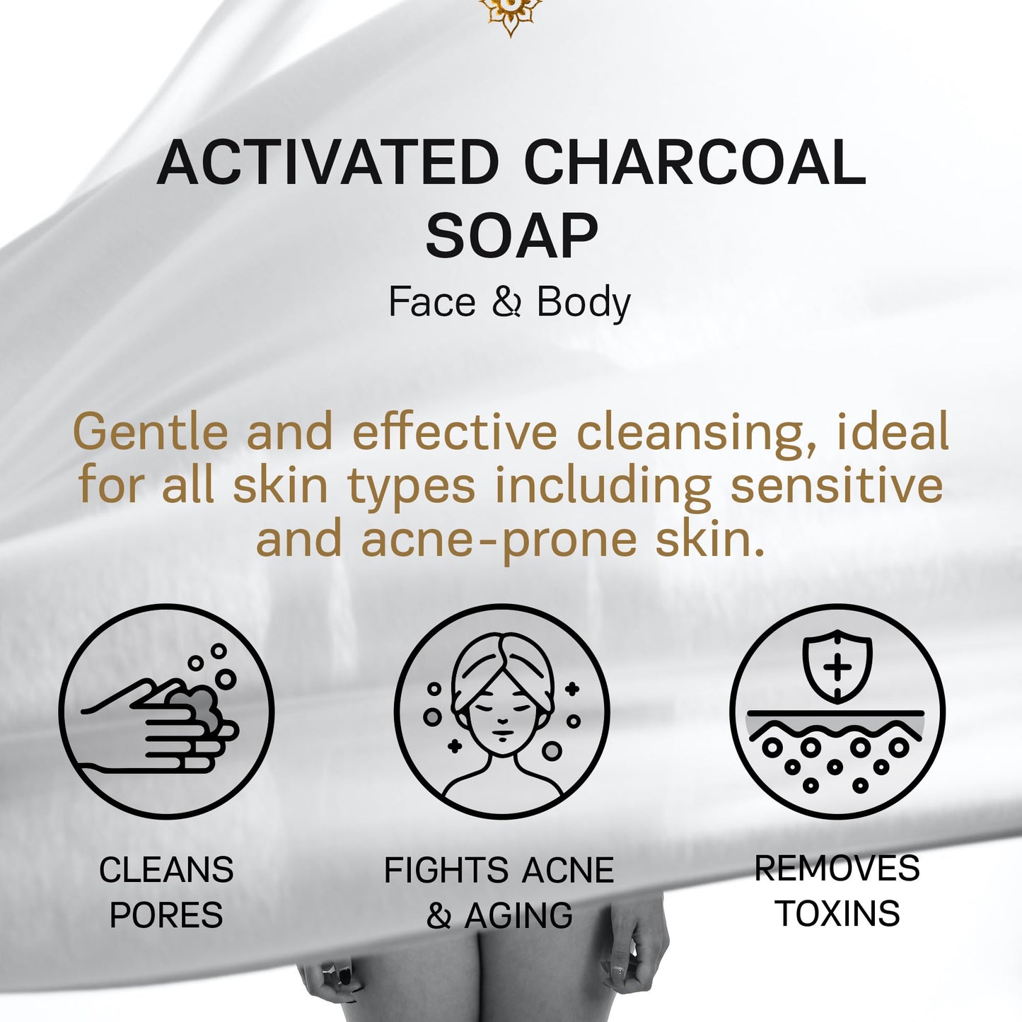 AUTHENTIC BATH & SOAP - Activated Charcoal Soap Bar - Cold Processed, Cleansing & Detoxifying Wash for Men & Women, Handmade, Cruelty Free, Vegan, no Parabens or Sulfates. (Pack of 2) 4.2 Oz Each