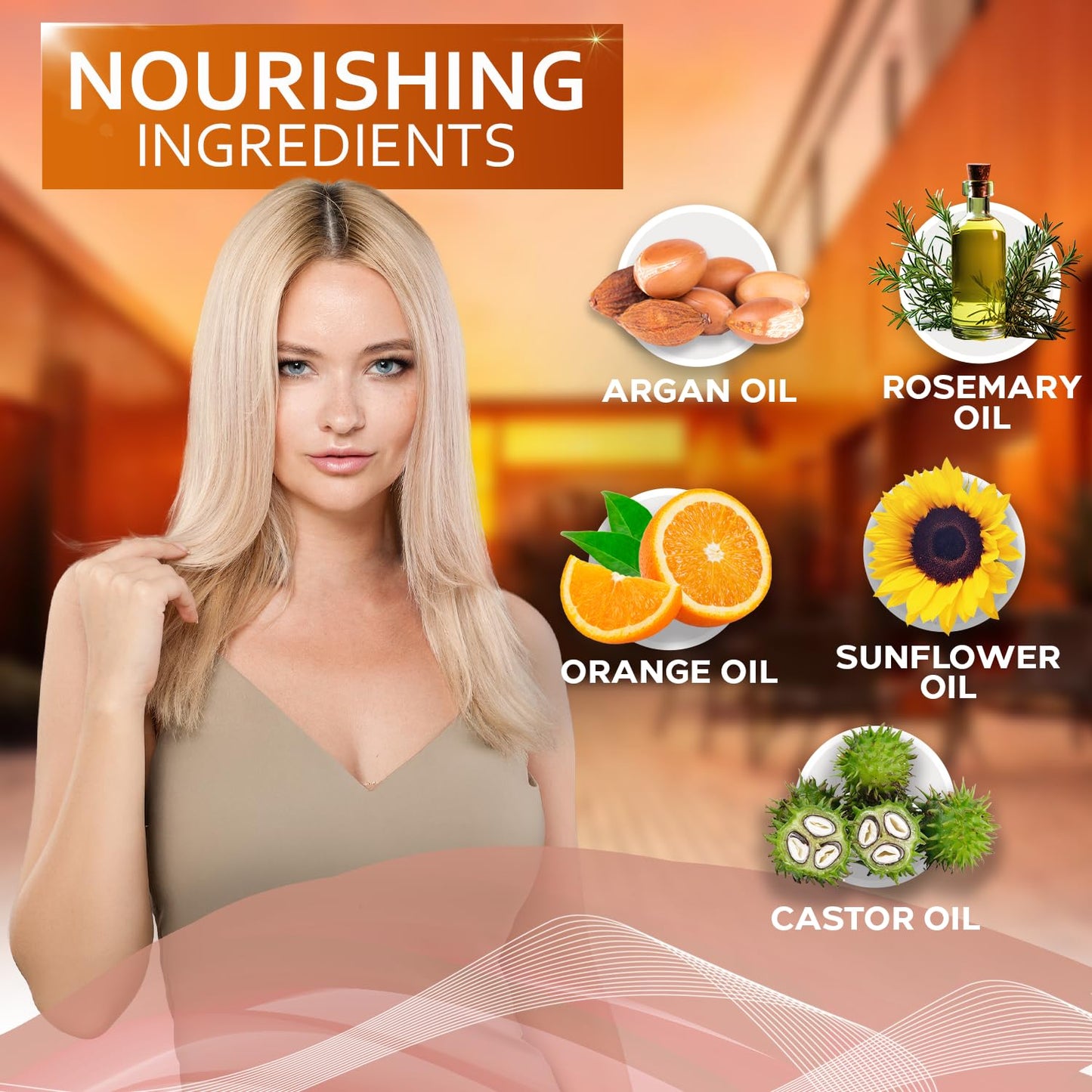 Moroccan Argan Oil Serum - Frizz Control Hair Care Products for Women - Moisturizer Treatment for Damaged, Frizzy, Dry, Curly and Straight Hair - Travel Size Hydration and Leave in Conditioner