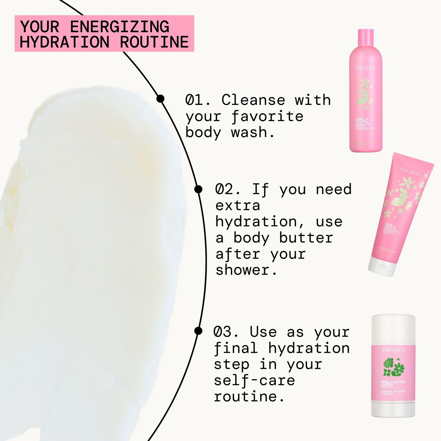 Pacifica Vanilla Butter Moisturizing Balm Stick – Solid Body Lotion for Instant Dry Skin Relief Moisture Balm, Shea Butter & Vanilla Formula Vegan & Cruelty-Free Clean Skincare 2.5 oz