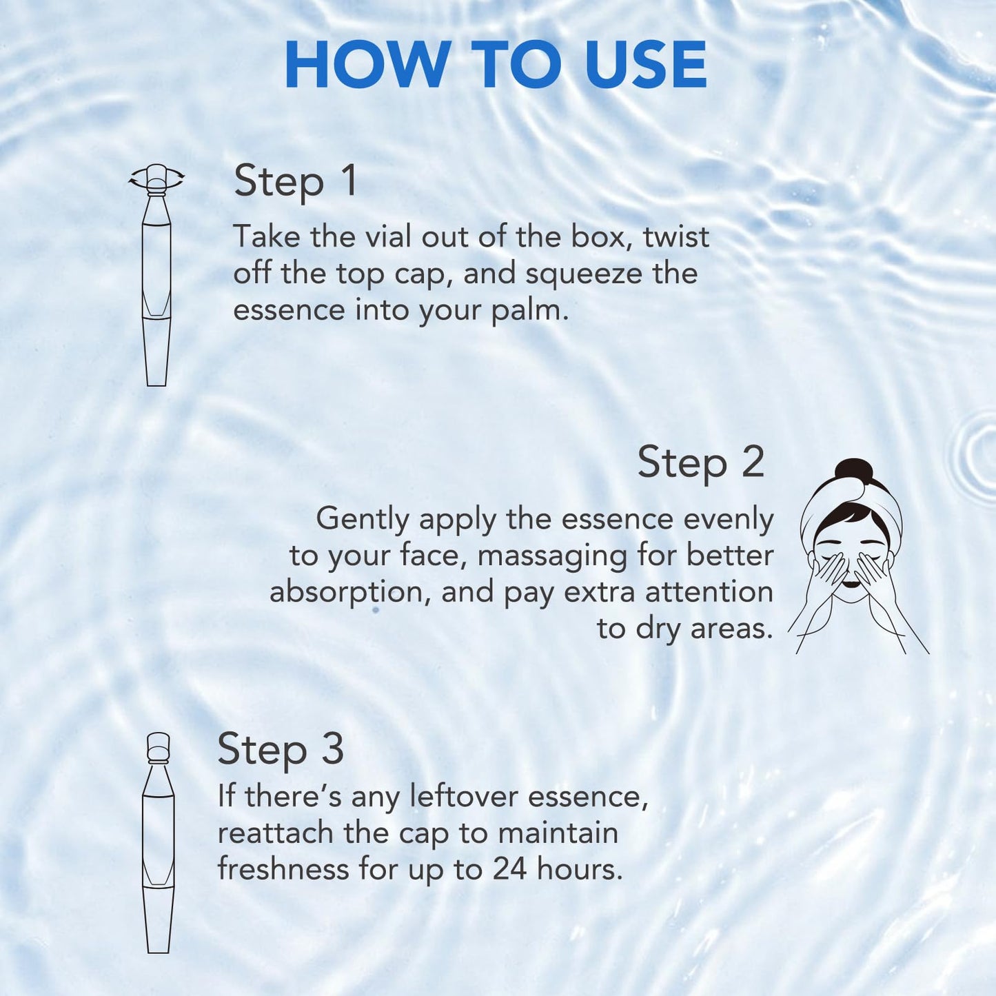 Hyaluronic Acid Serum for Face - 3% Pure Hyaluronic Acid, Hydrating Face Serum for Women & Men, Anti-Aging Skin Care for Hydration & Glow (1.2 ML x 30 PCS)