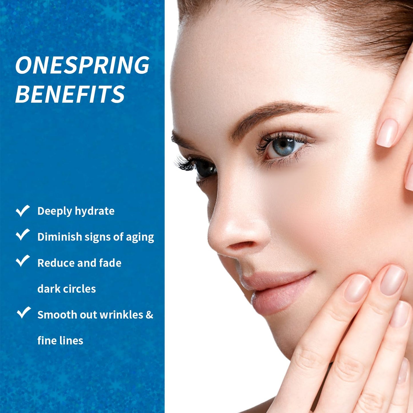 Onespring Eye Gel Pads (24 Pairs) - Under Eye Patches for Puffy Eyes, Wrinkles, Dark Circles, Natural Collagen Eye Gels, Under Eye Mask Patches for Face to Soothe Puffiness, Eye Bags