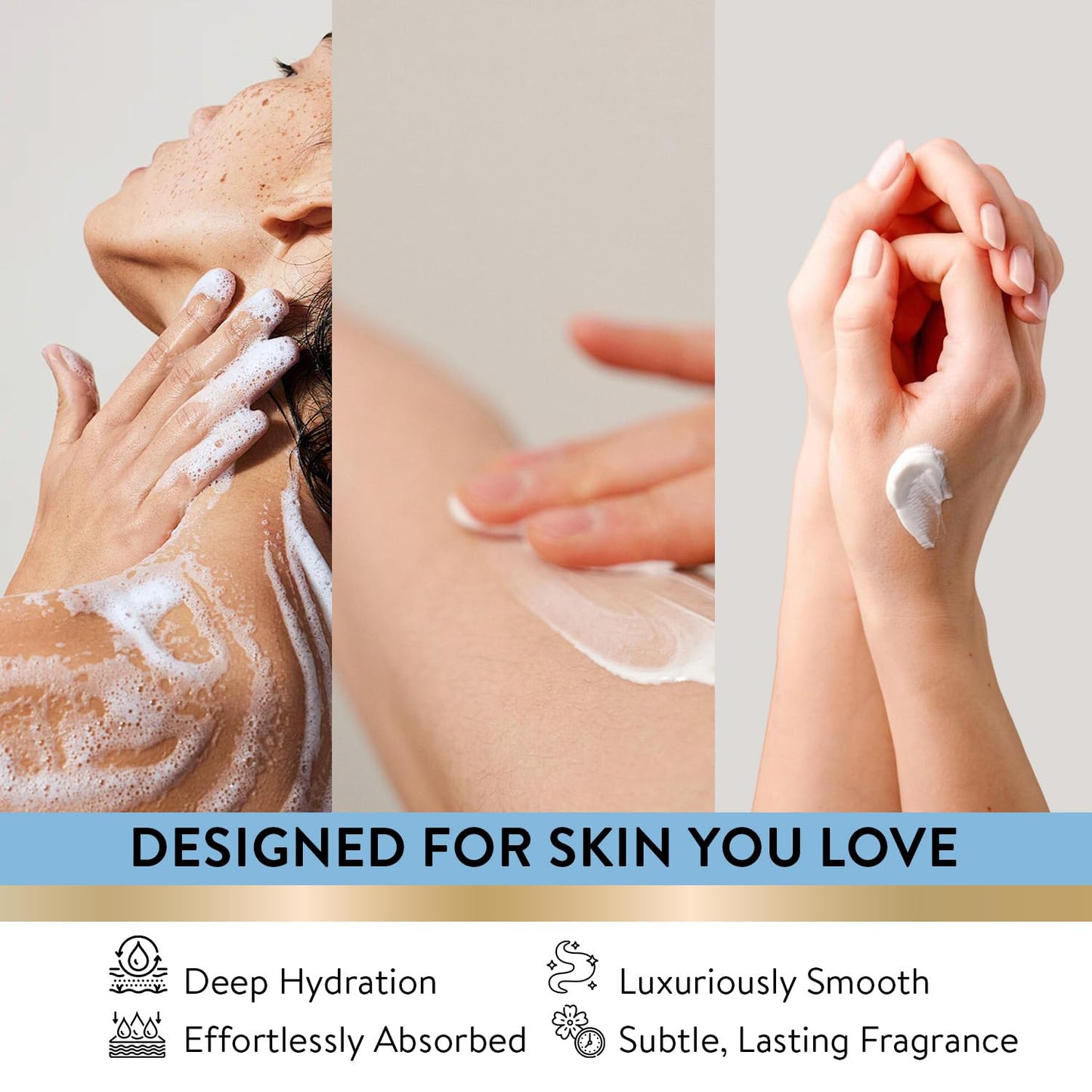 Ocean Breeze Spa Gifts for Women, 8 Piece Bath Set with Bubble Bath & Bath Bombs, Refreshing Gift Baskets for Her, Self Care Package with Body Scrub, Lotion, Hand Cream