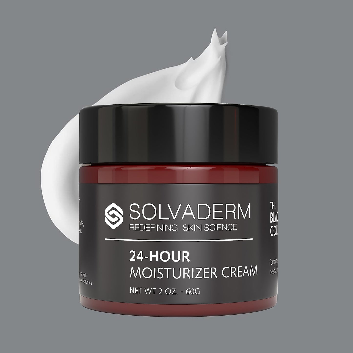 Solvaderm for Men Anti-Aging 24-Hour Moisturizer Cream for Deep Hydration and Antioxidant Support (2 oz / 60g)
