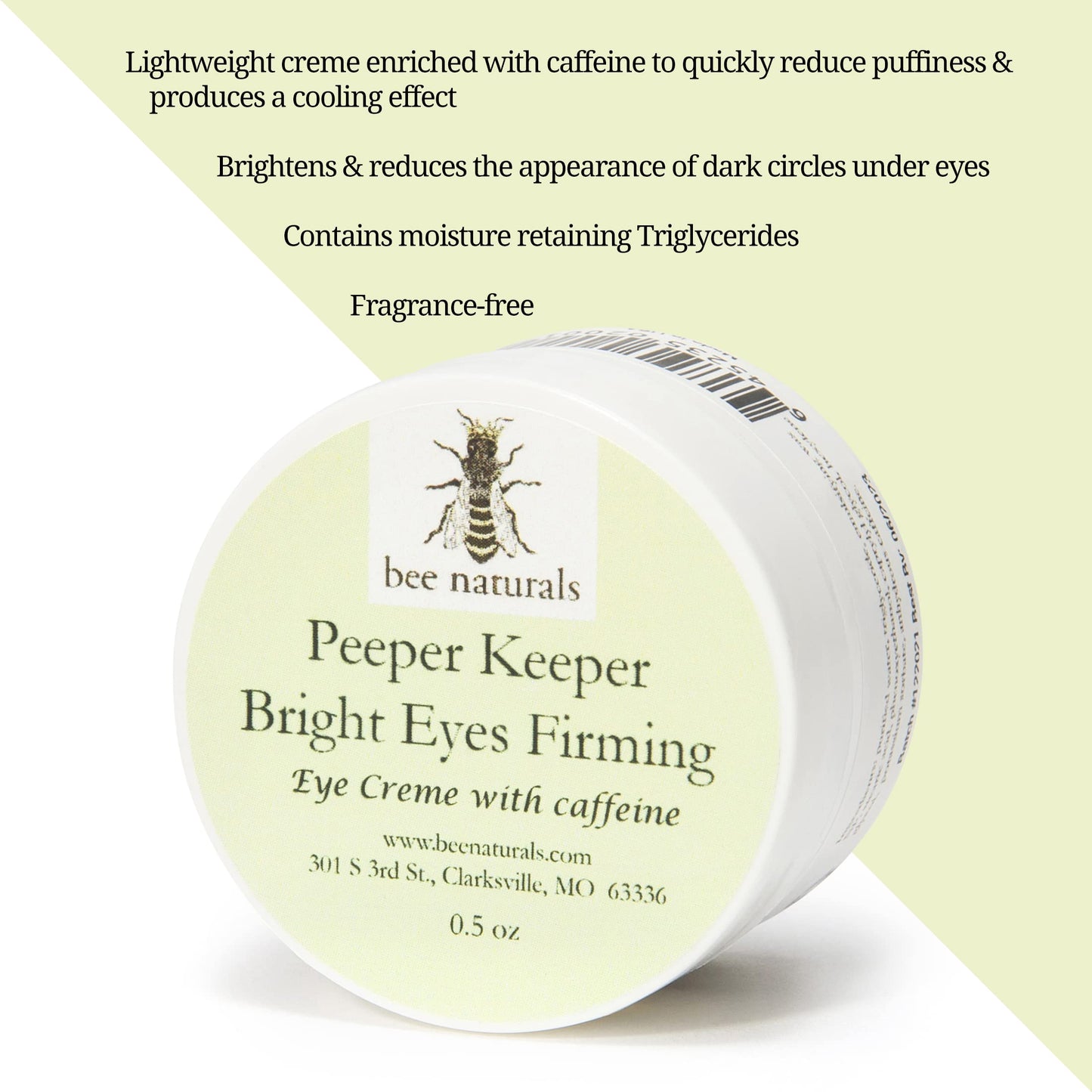 Bee Naturals Peeper Keeper Trio Eye Care - Gift Set for Eye Wrinkles, Puffy Eyes, and Crow's Feet