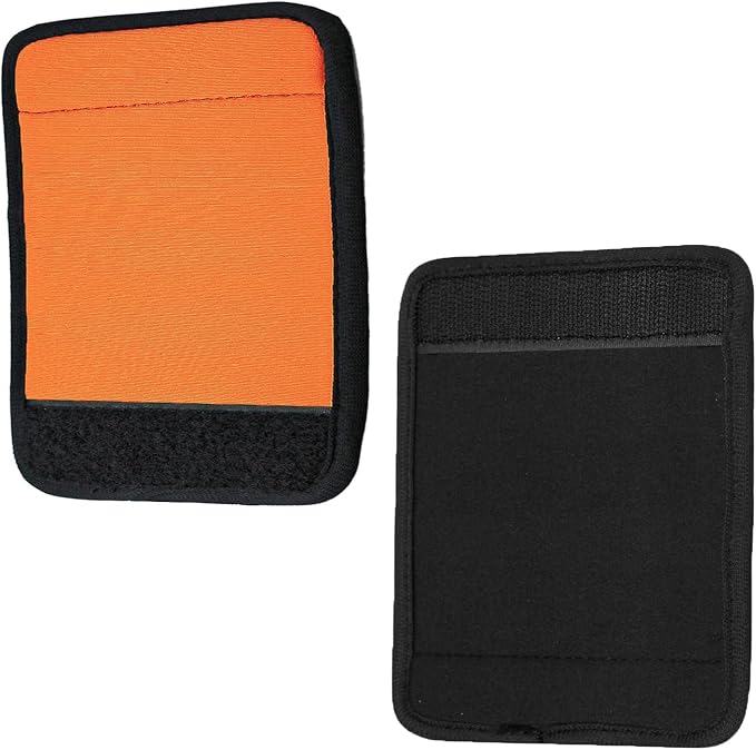 5pcs Neoprene Luggage Handle Wrap for Suitcase Identifier Luggage Makers Covers Wraps Travel Accessories - Fluorescent Orange