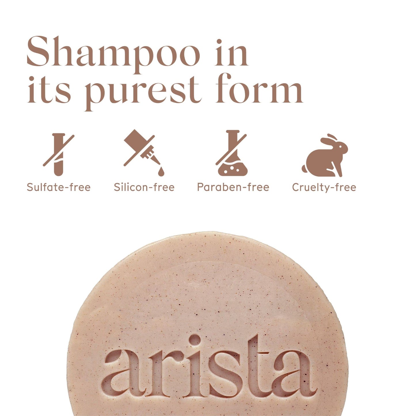 Arista Ayurveda Shampoo Bar with Curly Hair Sweet Almond Oil, Reetha Fruit Powder & Shea Butter, Moisturizing for Curly Hair, Travel size