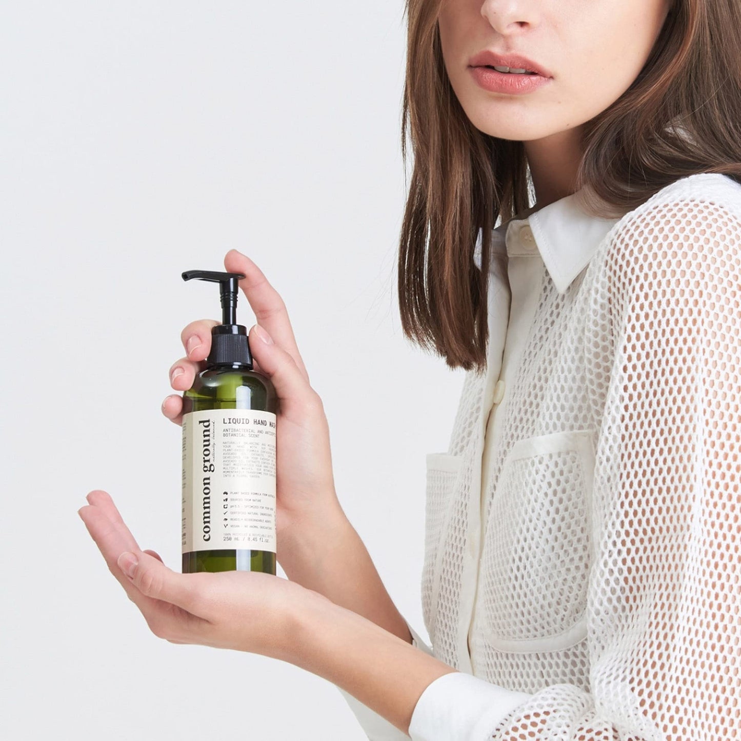 COMMON GROUND Natural Hand Wash Soap - Paraben & Cruelty Free - Daily - Vegan, Plant-Based, Avocado Oil - For All, Men, Women, Eczema, Sensitive Skin 8.4 Fl Oz (3 Pack)