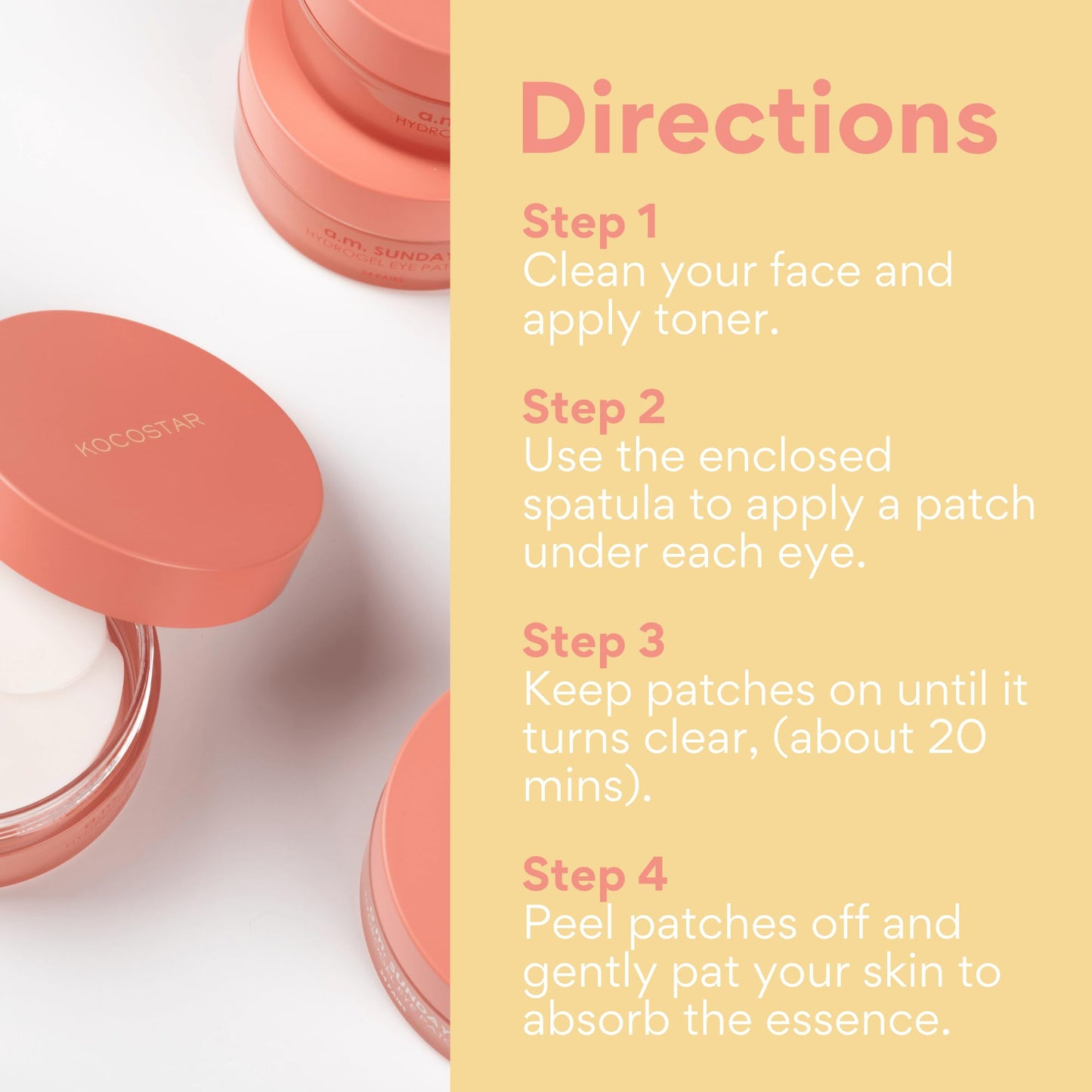 Hydrogel Eye Patches with Low Molecular Weight Norwegian Bio-Collagen, Reduces Dark Circles and Wrinkles, Under Eye Masks for Puffy Eyes, Hydrating for Dry Skin, Korean Skincare (48 patches)