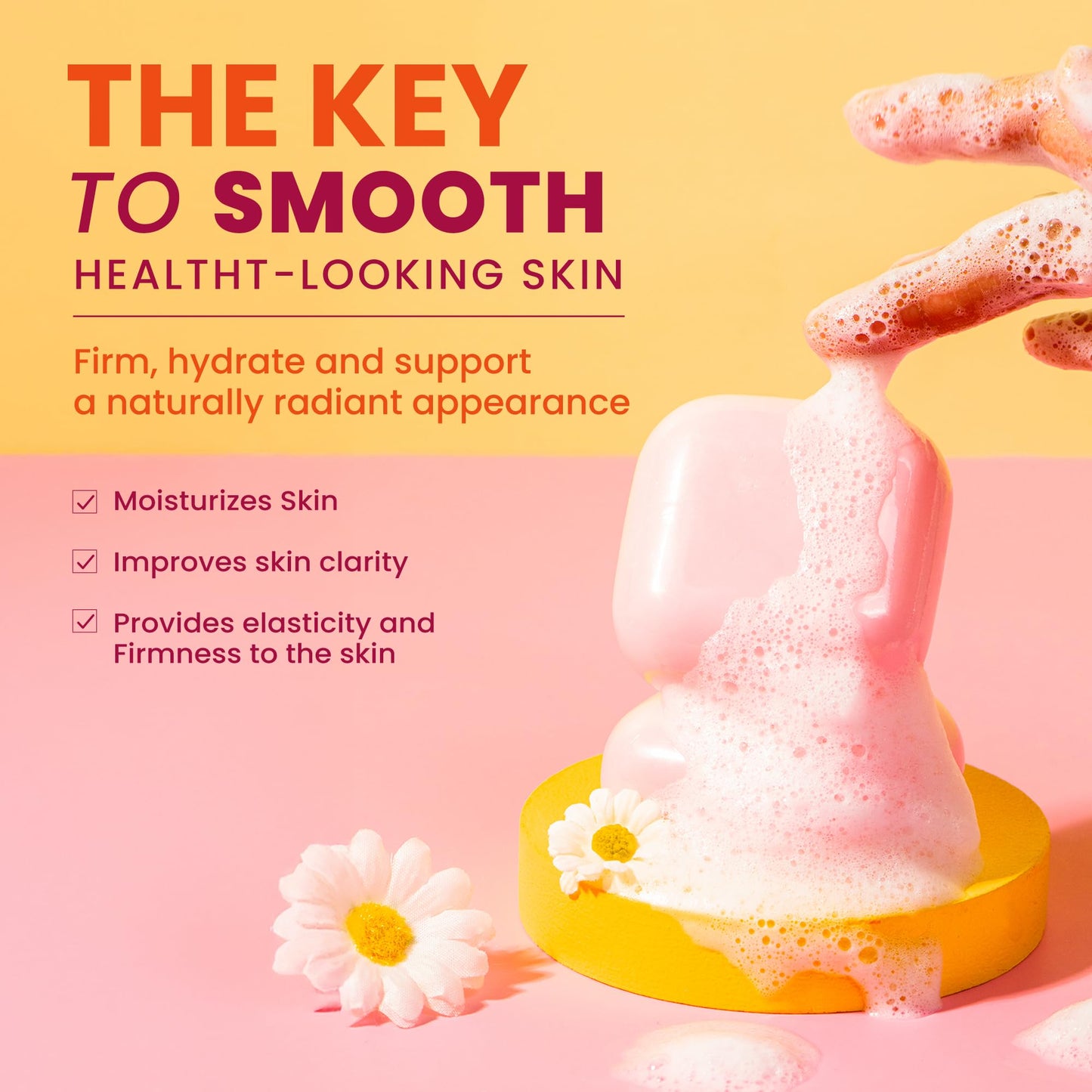 Koji White Kojic Acid & Collagen Skin Brightening Soap for Face & Natural Glowing Skin - Moisturizer, Body Cleansing Bar, Reduce the Appearance of Wrinkles, Vegan, Paraben-Free, 2.82 oz (2 Bars)