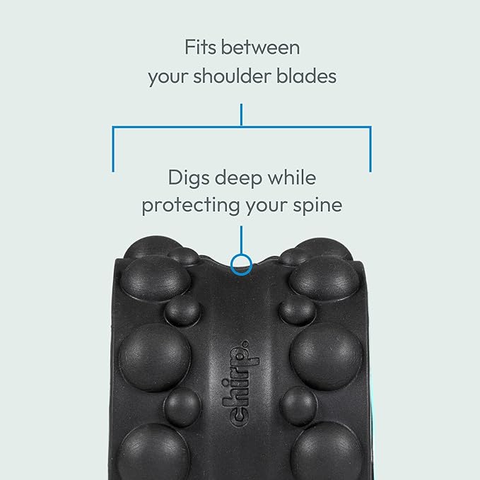 Chirp Wheel XR 3-Pack - 10” Acupressure, 6” Knot-Kneading Thumb, 4” Neck & Headache Relief, High Density Foam Massage Roller Set for Deep Tissue Back Roller & Muscle Therapy, Supports 500lbs, Black