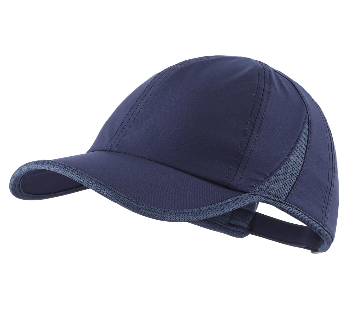 Connectyle Men's Sport Hat Quick Dry UPF 50+ Sun Hat Breathable Lightweight Race Day Performance Running Cap Women Navy Blue