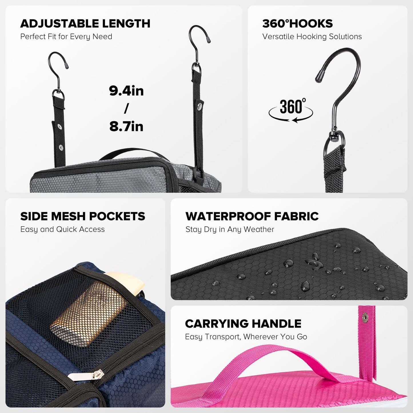 Suitcase Organizer, Travel Luggage Organizer Hanging Shelves Packing Cube Closet/Collapsible Portable Travel Organizer for Carry-on, Medium, Leopard Print