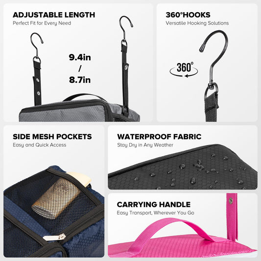 Suitcase Organizer, Travel Luggage Organizer Hanging Shelves Packing Cube Closet/Collapsible Portable Travel Organizer for Carry-on, Medium, Leopard Print