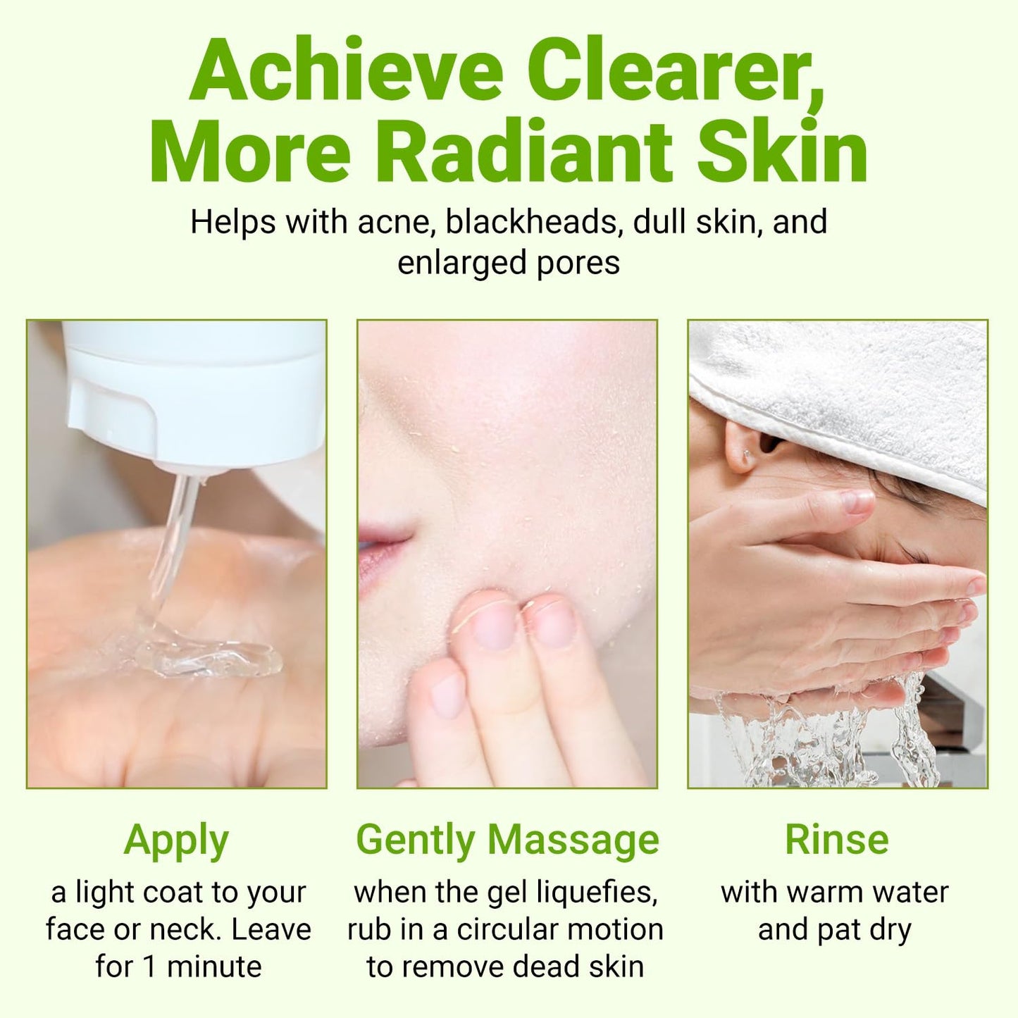 Ongaro Beauty Organic Face Scrub - Natural Exfoliating Face Wash & Enzyme Peel for Sensitive Skin - Facial Scrub Exfoliator for Women & Men - Clear Acne & Unclog Pores - Smooths & Brightens - 4 FL OZ