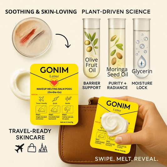 GONIM Cleansing Balm Makeup Remover, Hydrating Facial Cleanser for On-the-Go, Makeup Remover Melting Balm, Travel Size Mini Makeup Cleansing Oil, Travel Essentials for Women, Soothing 3gx15pcs