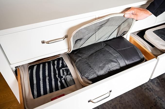 Compression Packing Cubes for Travel Organizers with Double Zipper, LeanTravel
