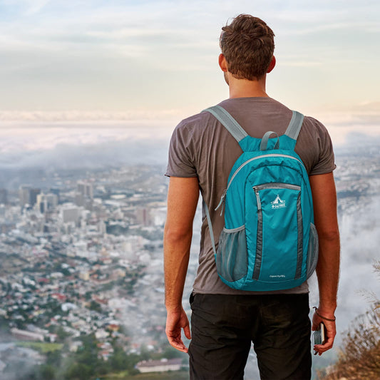 G4Free 16L Hiking Daypack, Lightweight Packable Small Backpack for Travel Camping Outdoor Men Women