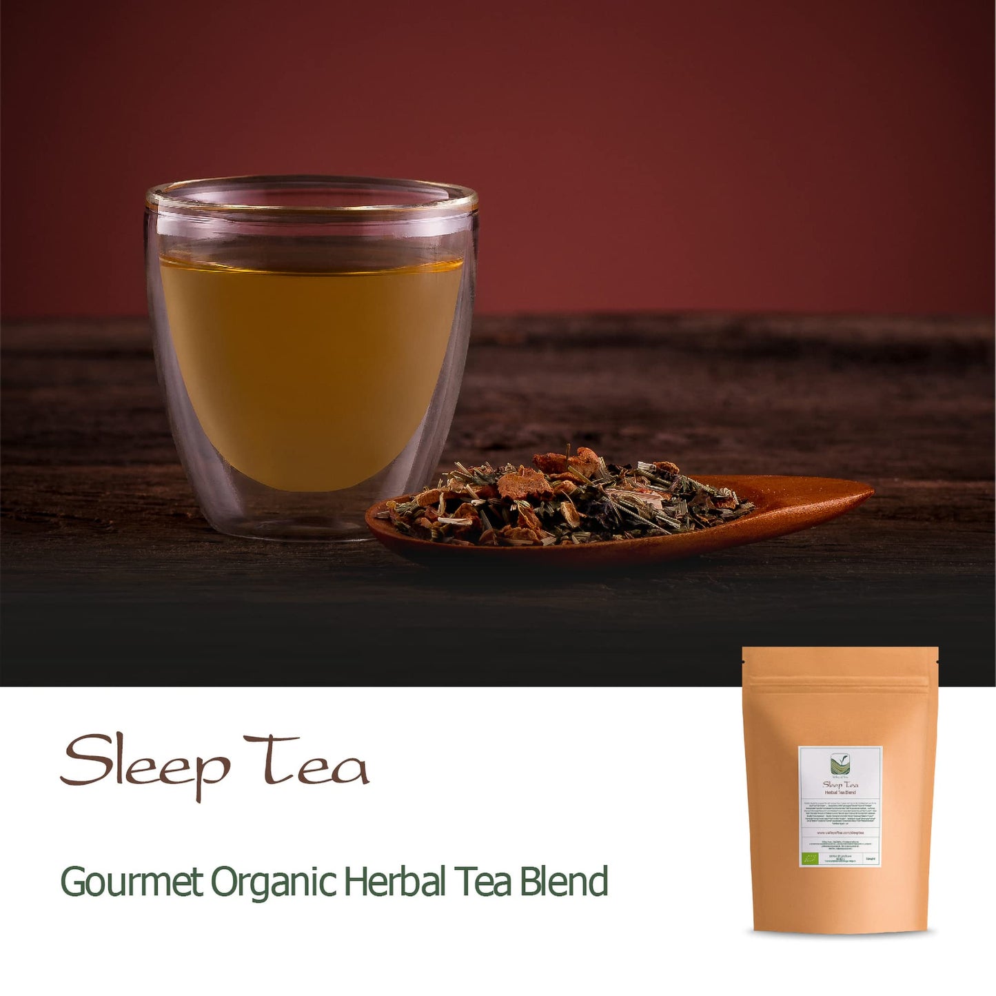 Sleep Tea Organic Herbal Tea - All Natural Sleep Blend - Good Night Relaxing Camomile Infusion - Soothing - Calming Tea Sleepy Tee Sleep Tea Slepy Tea Sleepytea Seeping Tea Sleppy Tea