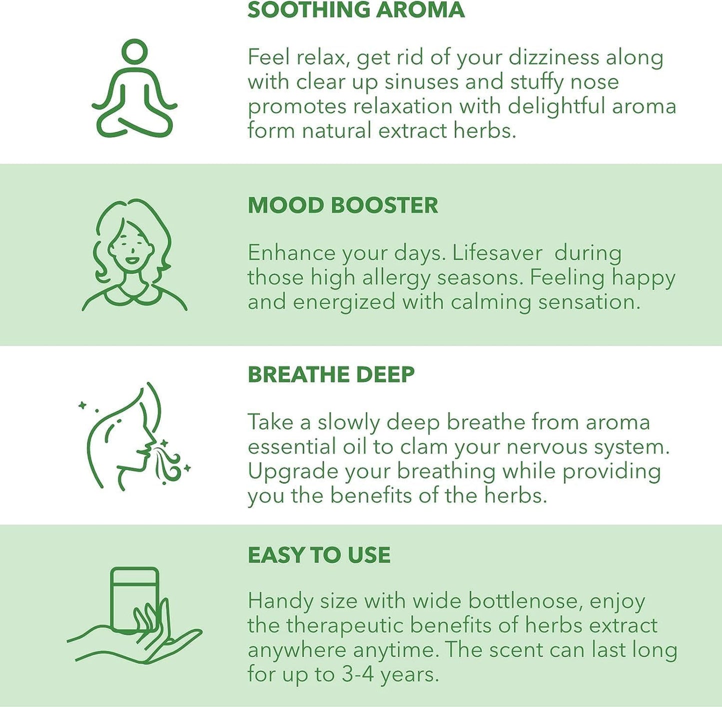 HONG THAI Traditional Thai Herbal Inhaler Pack of 3