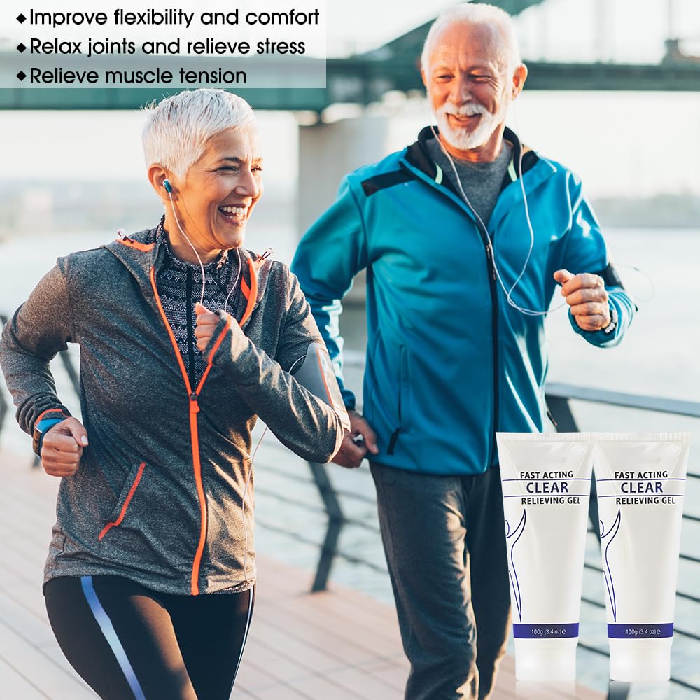 Soothing Cooling Gel 100g,Relieving Body Gel Muscle Tension,Sports Soothing Cooling Body Care Lotions with Menthol and Frankincense,Fast Absorbing for Women and Men