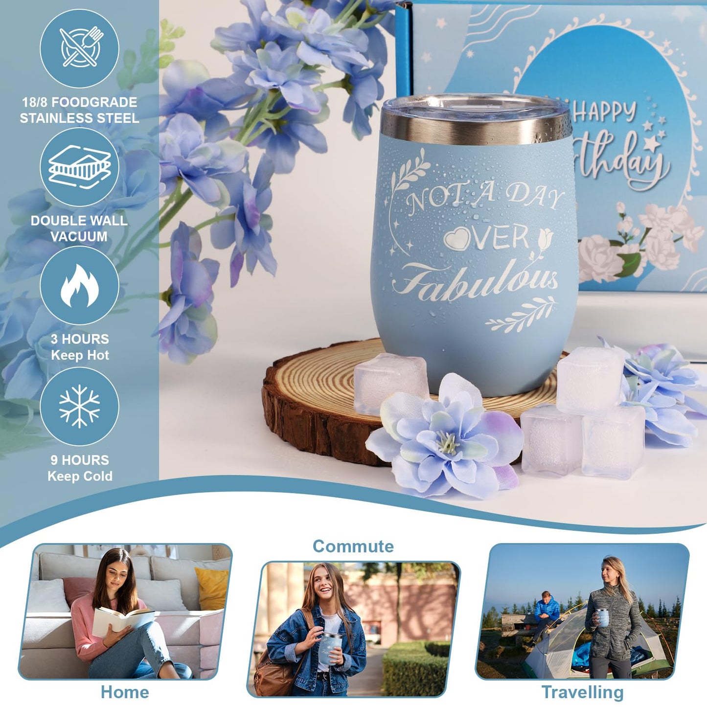 Birthday Gifts for Women, Relaxing Bath Set, Spa Gifts Basket Self Care for Women Friends, Mom ,Sister, Coworker, Wife, Girfriend