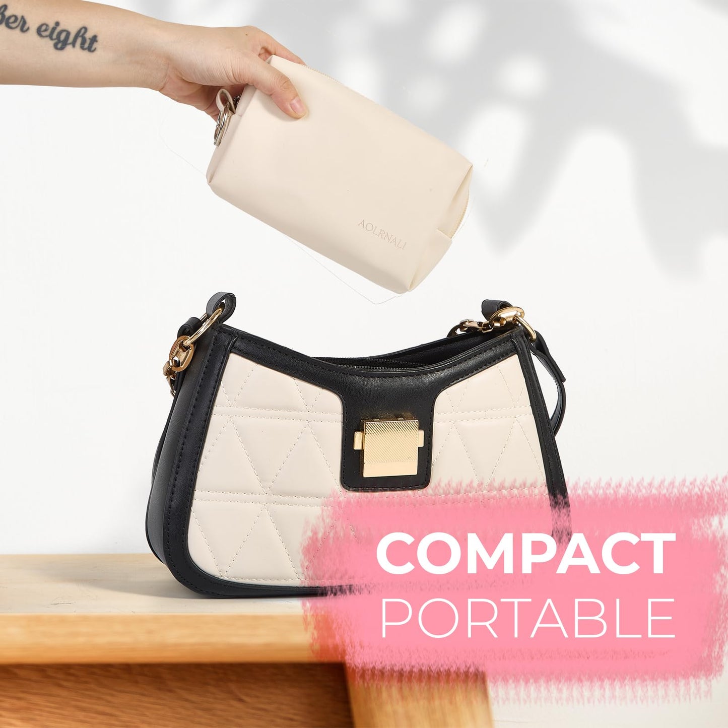 AOLRNALI Bridal Emergency Kit for Wedding Day, Wedding Essentials Survival Set for Team Bride, Must-Have 30+ Essentials Travel Kit with Makeup Bag