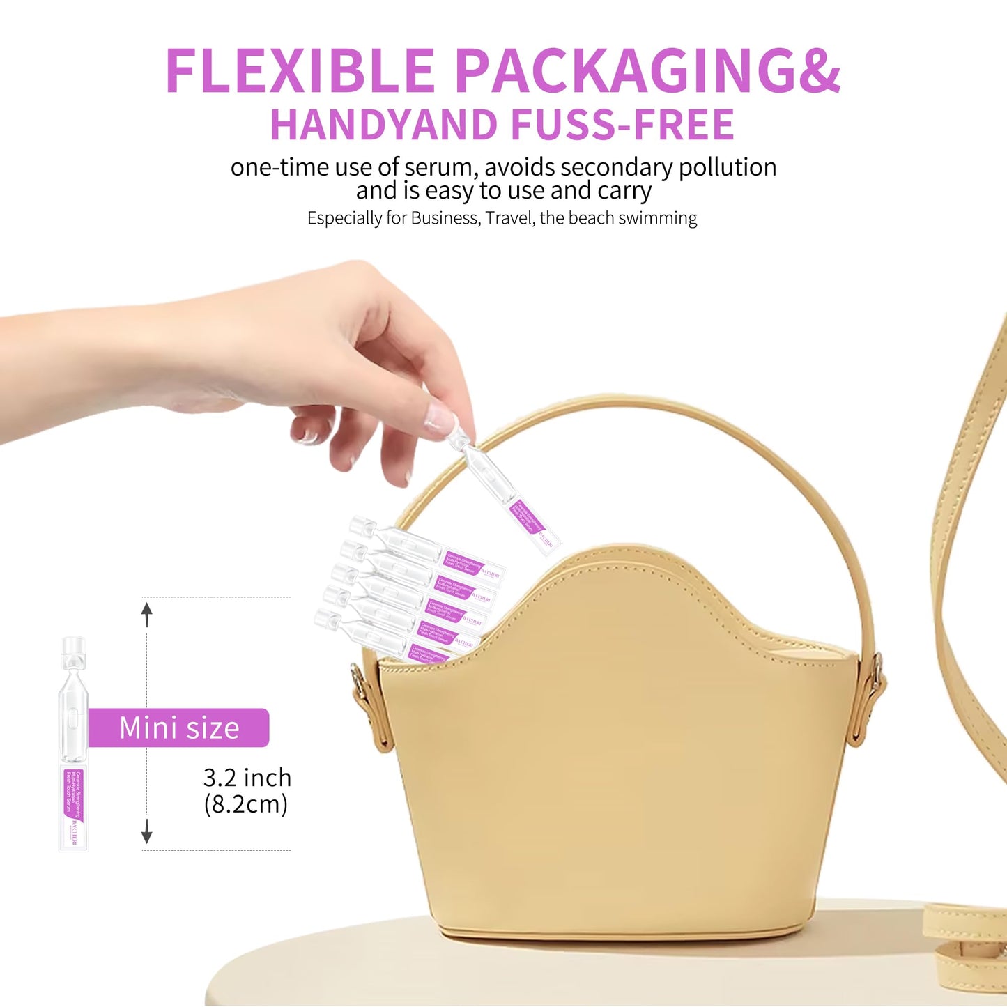 Ceramide Serum for Dry Sensitive Skin – Triple Ceramide Complex with Hyaluronic Acid, Hydrates & Repairs Skin Barrier, Soothes Redness & Irritation, 1.8ml x 30 Ampoules