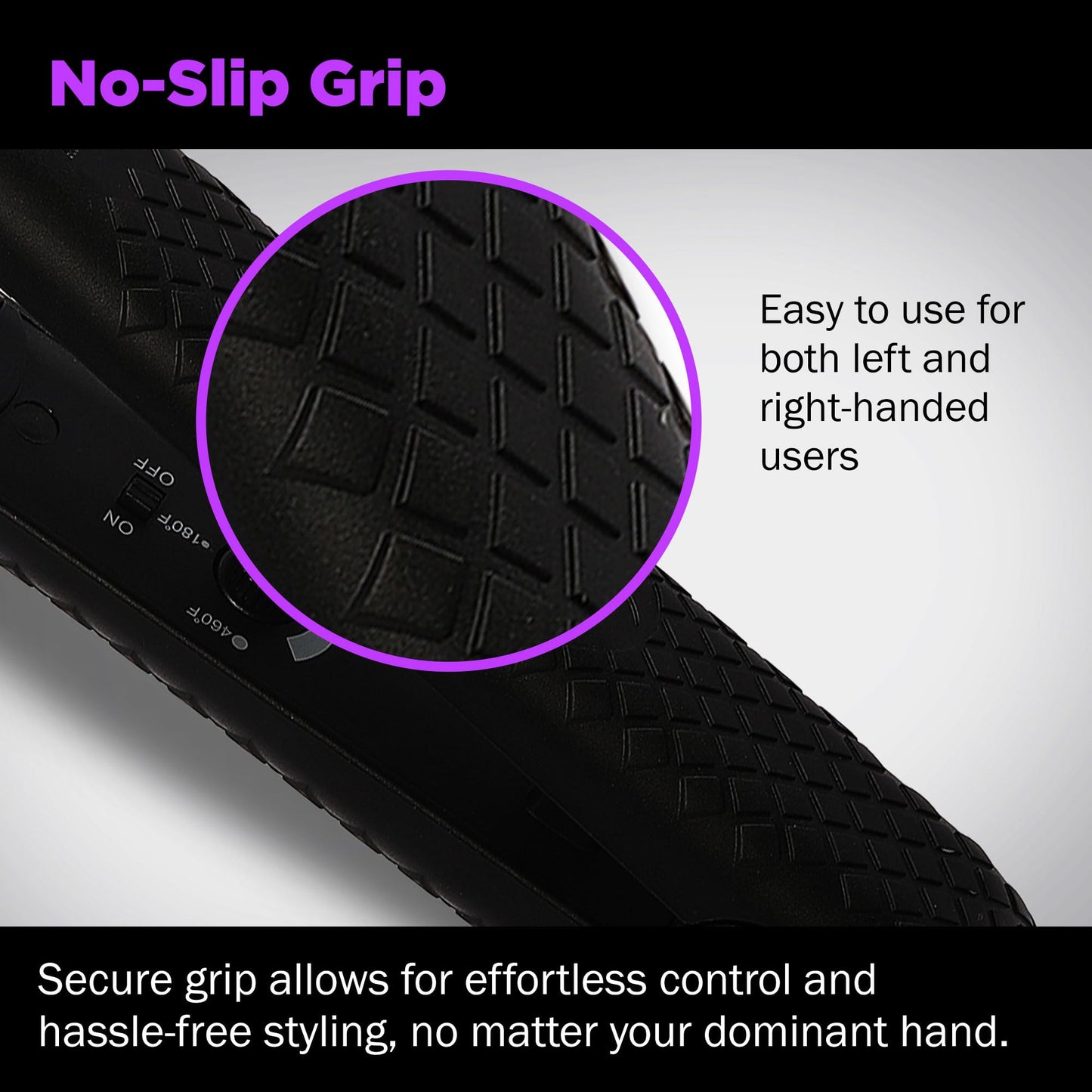 HerStyler Forever Straightening Flat Iron - Travel Friendly Dual Voltage Flat Iron 1.25 inch - Ceramic Hair Straightener for Silken Hair - Negative Ion Technology to Fight Frizz