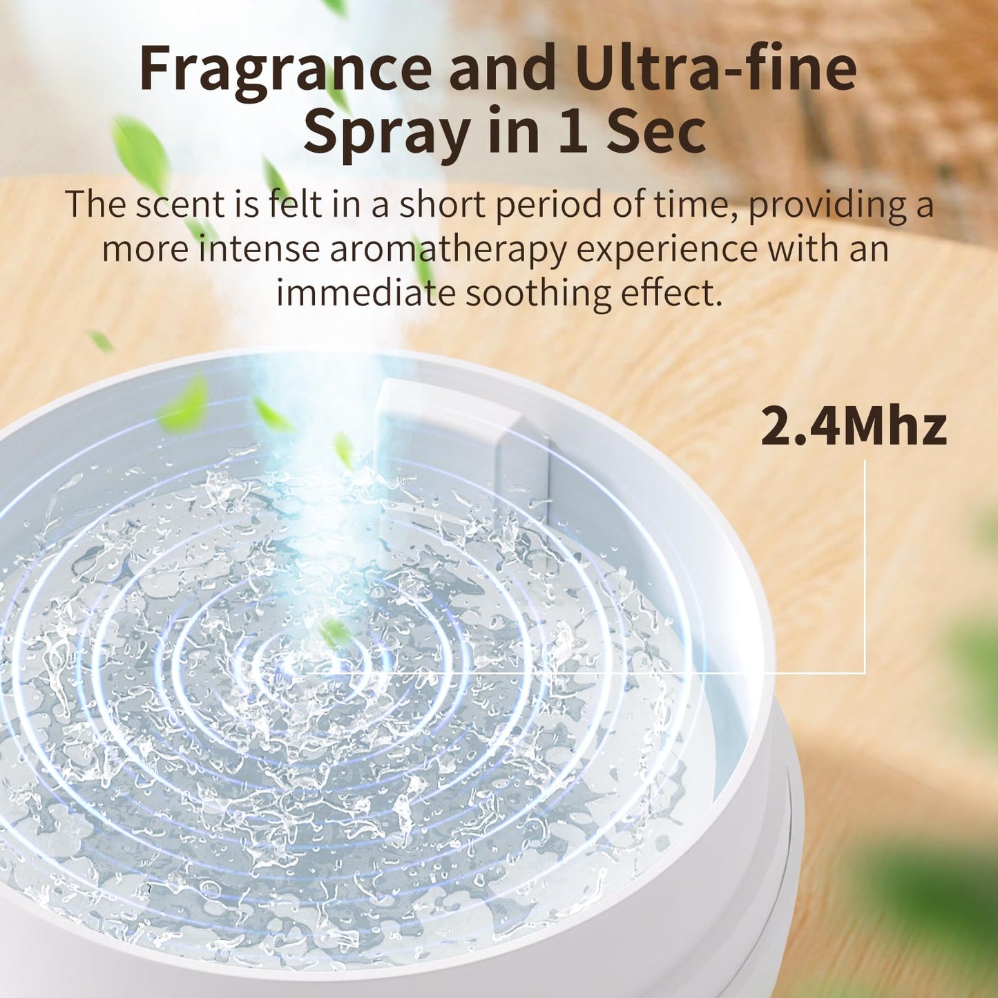 Essential Oil Diffuser, Quiet Humidifier for Bedroom, Timer and Auto-Off, 7 LED Colors Ultrasonic Aromatherapy Mist Diffusers for Large Room Office (Milky White)